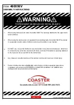 Preview for 7 page of Coaster 460056V Assembly Instructions Manual