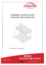 Coaster 460062 Assembly Instructions Manual preview