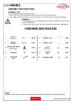 Preview for 3 page of Coaster 460062 Assembly Instructions Manual