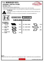 Preview for 3 page of Coaster 460063 Assembly Instructions Manual