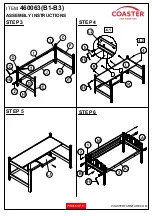 Preview for 6 page of Coaster 460063 Assembly Instructions Manual