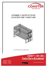 Coaster 460071 Assembly Instructions Manual preview