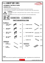 Preview for 2 page of Coaster 460071 Assembly Instructions Manual