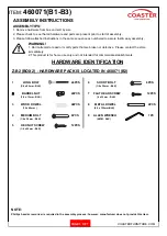 Preview for 3 page of Coaster 460071 Assembly Instructions Manual