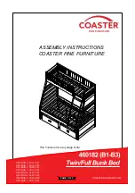 Preview for 1 page of Coaster 460182 Assembly Instructions Manual