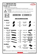 Preview for 2 page of Coaster 460182 Assembly Instructions Manual