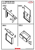 Preview for 6 page of Coaster 460182 Assembly Instructions Manual