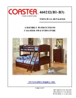 Preview for 1 page of Coaster 460212 Assembly Instructions Manual