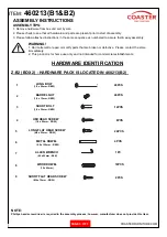 Preview for 3 page of Coaster 460213 Assembly Instructions Manual