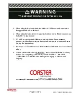 Preview for 6 page of Coaster 460221 Assembly Instructions Manual