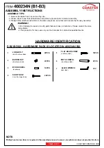 Preview for 3 page of Coaster 460234N Assembly Instructions Manual