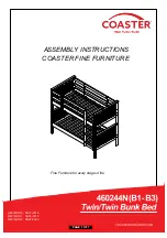 Preview for 1 page of Coaster 460244N Assembly Instructions Manual