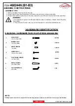 Preview for 3 page of Coaster 460244N Assembly Instructions Manual