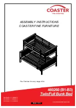 Coaster 460260 Assembly Instructions Manual предпросмотр