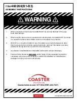 Preview for 9 page of Coaster 460260 Assembly Instructions Manual