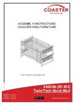 Preview for 1 page of Coaster 460266 Assembly Instructions Manual