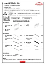 Preview for 2 page of Coaster 460266 Assembly Instructions Manual