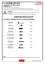 Preview for 3 page of Coaster 460266 Assembly Instructions Manual