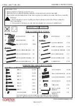 Preview for 2 page of Coaster 460375 Assembly Instructions