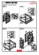 Preview for 4 page of Coaster 460441 B1-B4 Assembly Instructions Manual