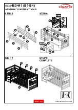 Preview for 5 page of Coaster 460441 B1-B4 Assembly Instructions Manual