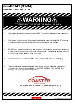 Preview for 7 page of Coaster 460441 B1-B4 Assembly Instructions Manual