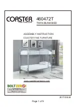 Preview for 1 page of Coaster 460472T Assembly Instructions Manual