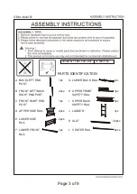 Preview for 3 page of Coaster 460472T Assembly Instructions Manual