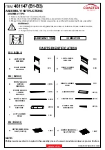 Preview for 2 page of Coaster 461147 Assembly Instructions Manual