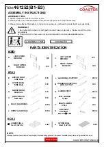 Preview for 2 page of Coaster 461252 Assembly Instructions Manual