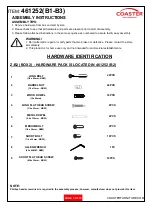 Preview for 3 page of Coaster 461252 Assembly Instructions Manual