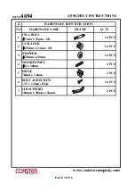 Preview for 3 page of Coaster 4694 Assembly Instructions Manual