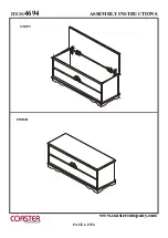 Preview for 6 page of Coaster 4694 Assembly Instructions Manual