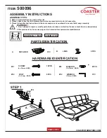 Preview for 2 page of Coaster 500096 Assembly Instructions