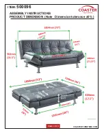 Preview for 3 page of Coaster 500096 Assembly Instructions