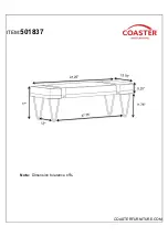 Preview for 4 page of Coaster 501837 Assembly Instructions