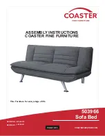 Preview for 1 page of Coaster 503966 Assembly Instructions