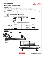 Preview for 2 page of Coaster 503966 Assembly Instructions