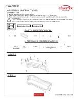 Preview for 2 page of Coaster 506861 Assembly Instructions