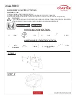 Preview for 2 page of Coaster 506863 Assembly Instructions