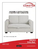 Preview for 1 page of Coaster 508369 Assembly Instructions