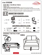 Preview for 2 page of Coaster 508369 Assembly Instructions