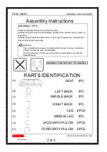 Предварительный просмотр 2 страницы Coaster 508391 Assembly Instructions