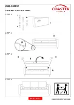 Preview for 3 page of Coaster 509051 Assembly Instructions