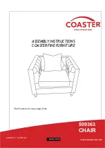 Предварительный просмотр 1 страницы Coaster 509363 Assembly Instructions