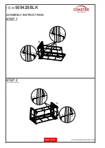 Предварительный просмотр 6 страницы Coaster 509428BLK Assembly Instructions Manual