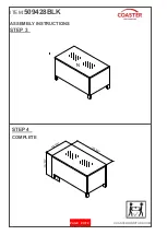 Предварительный просмотр 9 страницы Coaster 509428BLK Assembly Instructions Manual