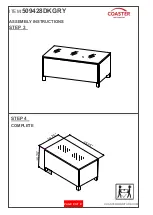 Preview for 9 page of Coaster 509428DKGRY Assembly Instructions Manual