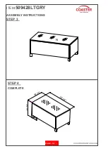 Preview for 9 page of Coaster 509428LTGRY Assembly Instructions Manual