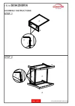 Preview for 4 page of Coaster 509429BRN Assembly Instructions Manual